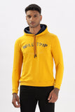 Color Hunt Men's Yellow Full Sleeve Regular Fit Hoodie