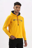 Color Hunt Men's Yellow Full Sleeve Regular Fit Hoodie - Colorhunt