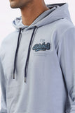 Color Hunt Men's Light Blue Full Sleeve Regular Fit Hoodie - Colorhunt