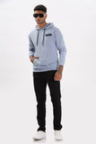 Color Hunt Men's Light Blue Full Sleeve Regular Fit Hoodie