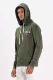 Color Hunt Men's Olive Dark Green Full Sleeve Regular Fit Hoodie - Colorhunt