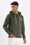 Color Hunt Men's Olive Dark Green Full Sleeve Regular Fit Hoodie - Colorhunt