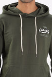 Color Hunt Men's Olive Dark Green Full Sleeve Regular Fit Hoodie - Colorhunt