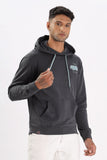 Color Hunt Men's Dark Grey Full Sleeve Regular Fit Hoodie - Colorhunt