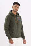 Color Hunt Men's Olive Dark Green Full Sleeve Regular Fit Hoodie