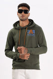 Color Hunt Men's Olive Dark Green Full Sleeve Regular Fit Hoodie - Colorhunt