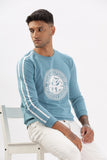 Color Hunt Men's Blue or cyan Full Sleeve Regular Fit Sweatshirt