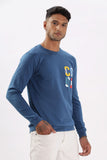 Color Hunt Men's Blue Full Sleeve Regular Fit Sweatshirt - Colorhunt