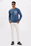 Color Hunt Men's Blue Full Sleeve Regular Fit Sweatshirt