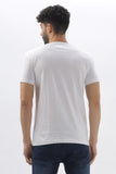 Color Hunt Men's Cotton White Half Sleeve Printed Regular Tshirt - Colorhunt