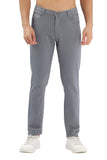 Color Hunt Men's Grey Ankle Length Tappered Fit Trouser