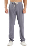 Color Hunt Men's Dark Grey Full Length Tappered Fit Linen Trouser