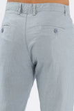 Color Hunt Men's Light Blue Full Length Tappered Fit Linen Trouser - Colorhunt