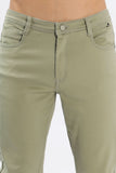 Color Hunt Men's Olive Green Ankle Length Tappered Fit Trouser - Colorhunt