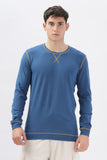 Color Hunt Blue  100% Cotton Solid Sweatshirt - Regular Fit