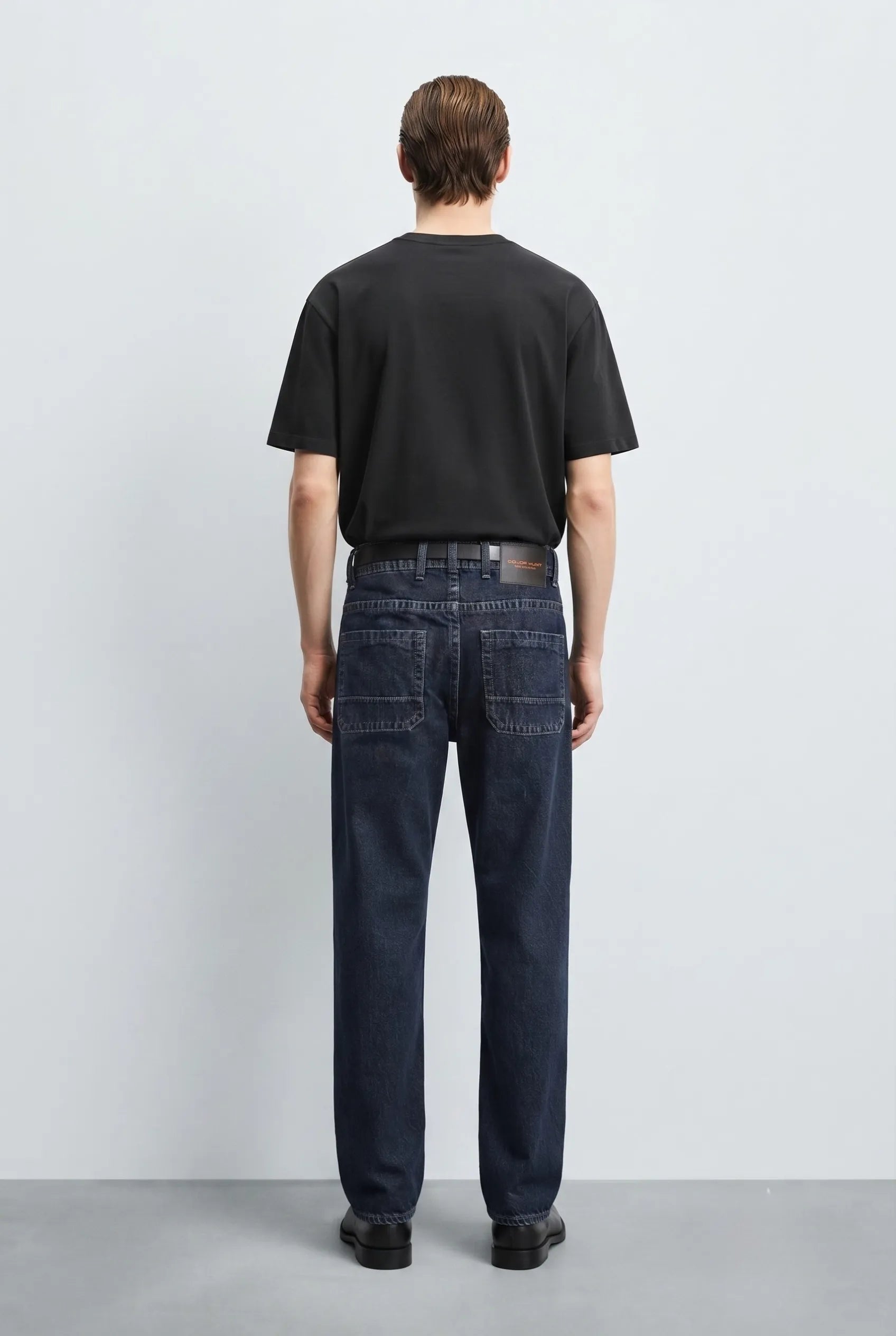 Color Hunt Men's Straight Fit Dark Blue Jeans