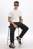 Color Hunt Men's Black Full Length Future Fit Cargo Joggers - Colorhunt