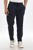 Color Hunt Men's Dark Blue Full Length Future Fit Cargo Joggers - Colorhunt