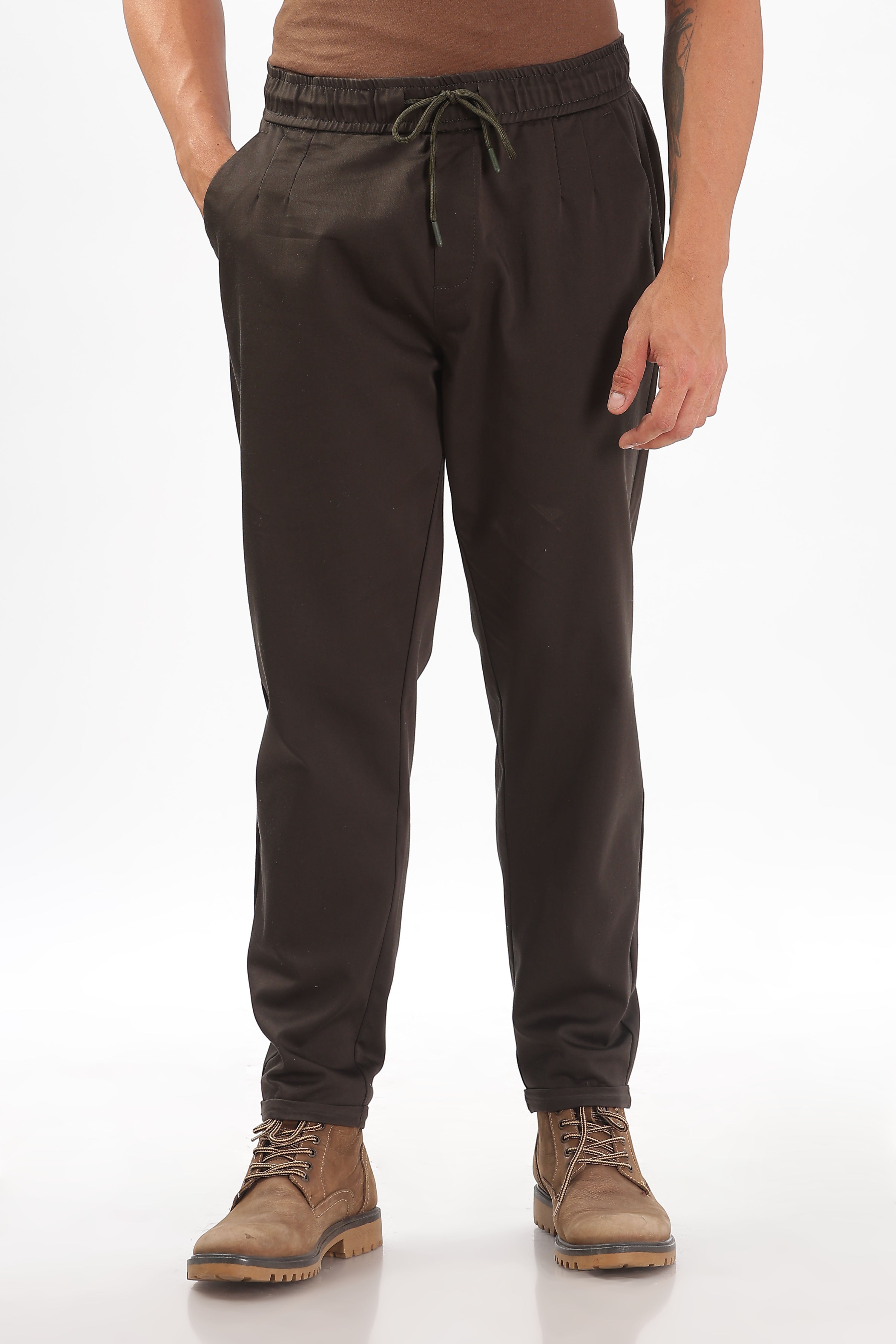 Color Hunt Men's Black Full Length Future Fit Cargo Joggers - Colorhunt