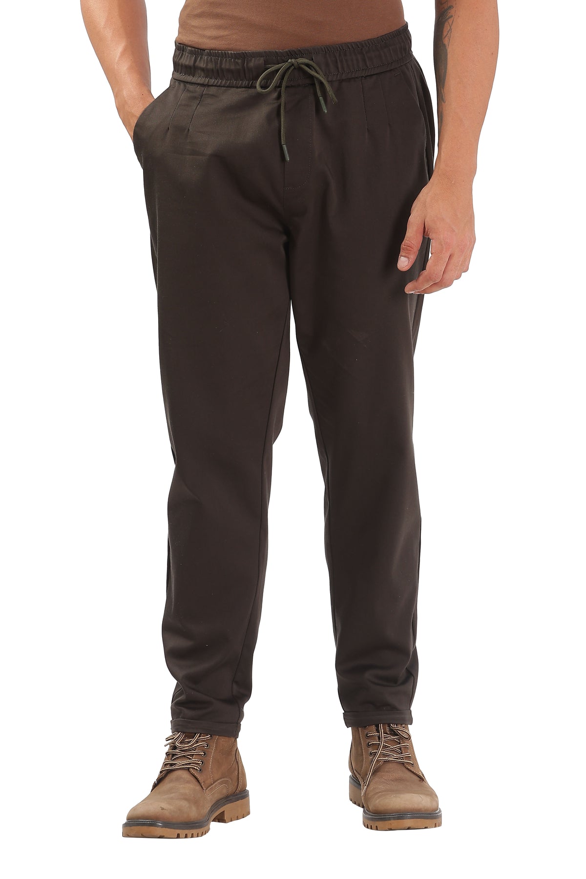 Color Hunt Men's Black Full Length Future Fit Cargo Joggers - Colorhunt