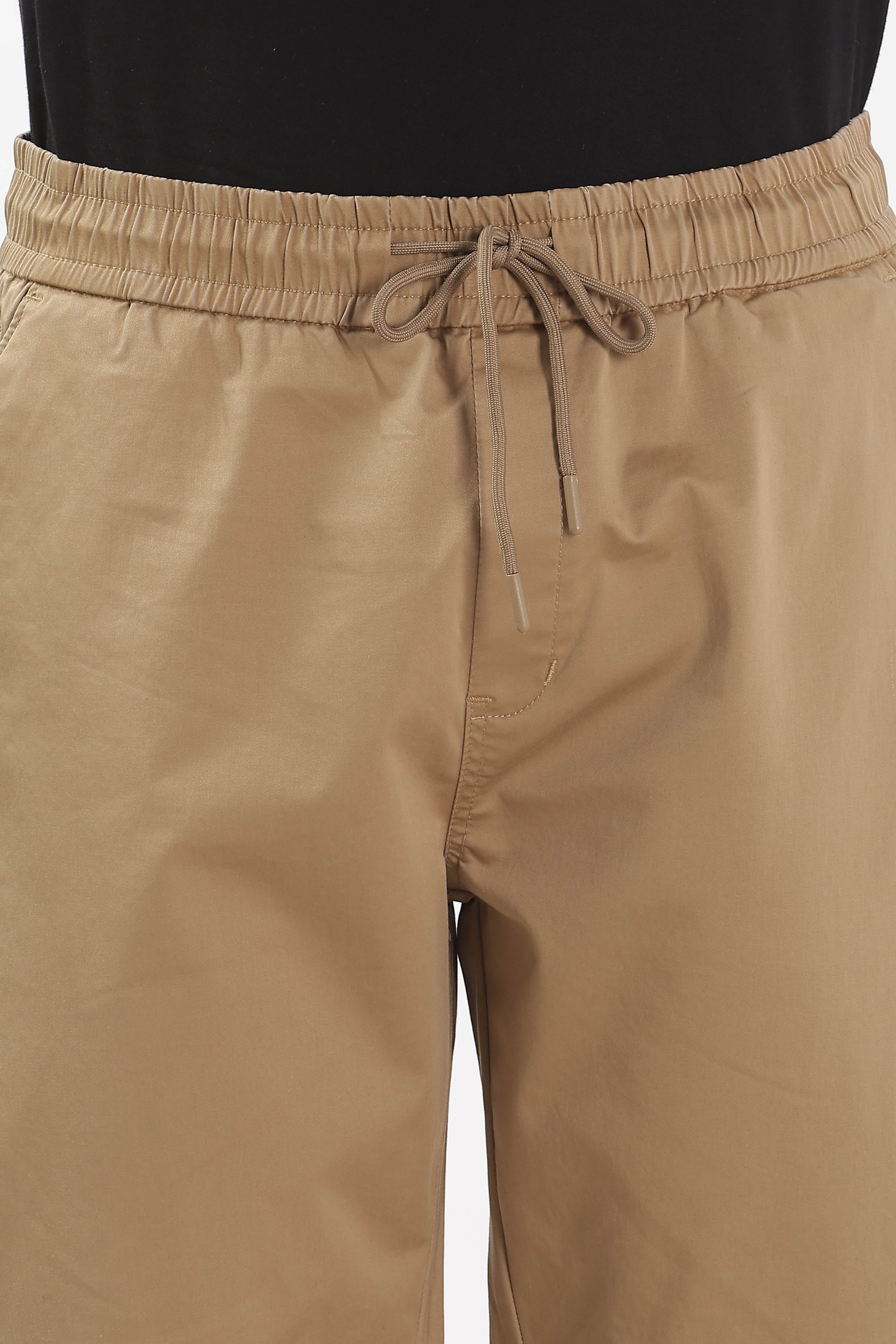 Color Hunt Men's Beige Full Length Future Fit Cargo Joggers - Colorhunt