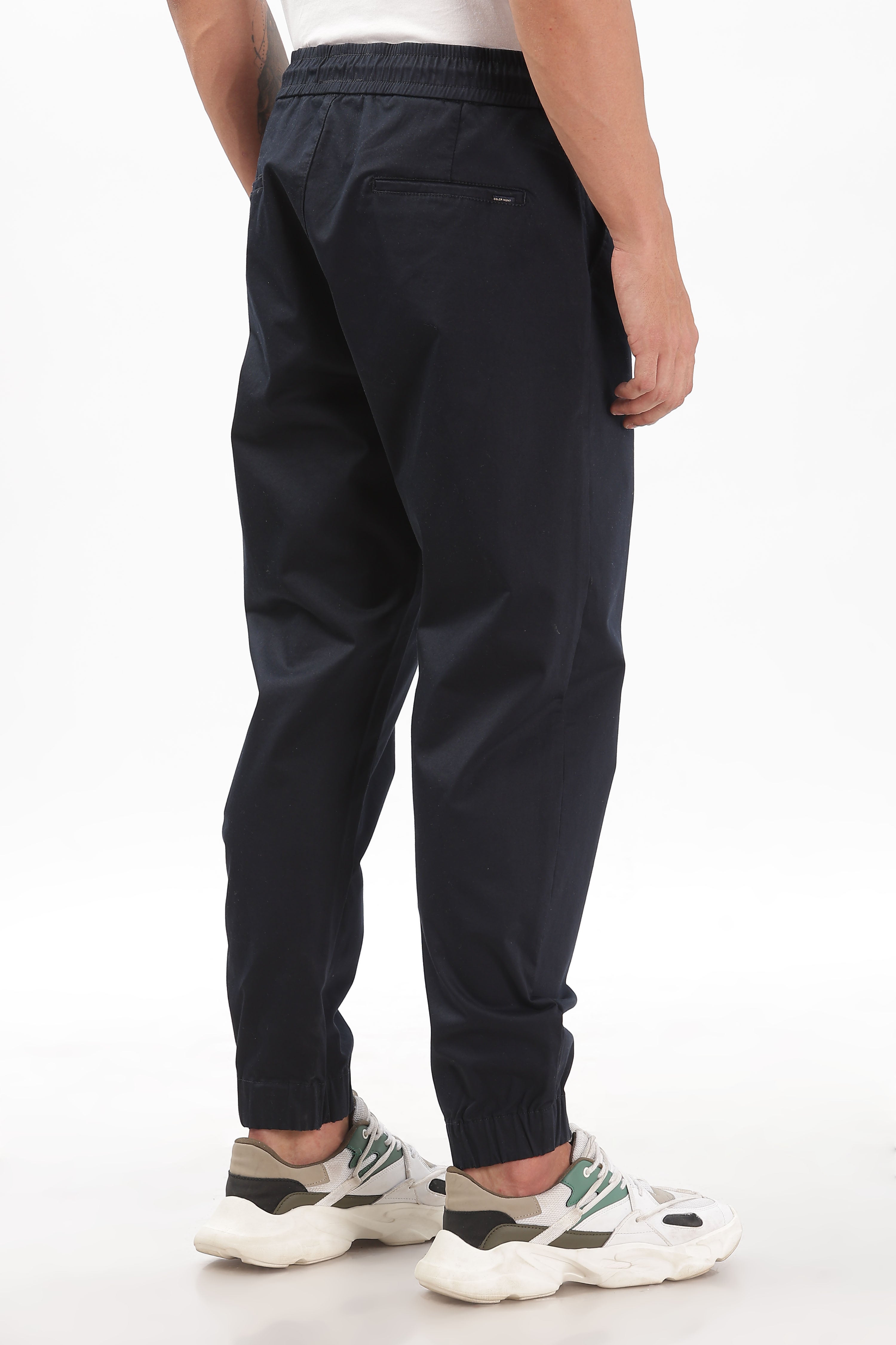 Color Hunt Men's Navy Full Length Future Fit Cargo Joggers - Colorhunt