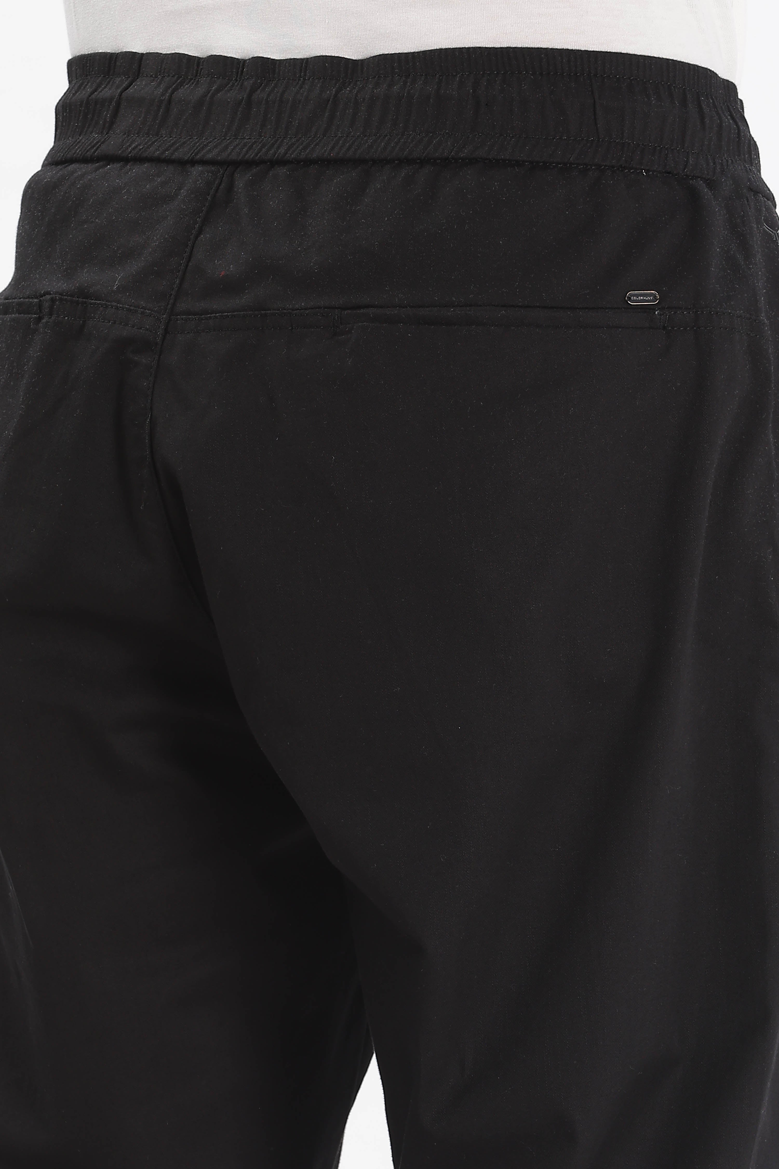 Color Hunt Men's Black Full Length Future Fit Cargo Joggers - Colorhunt