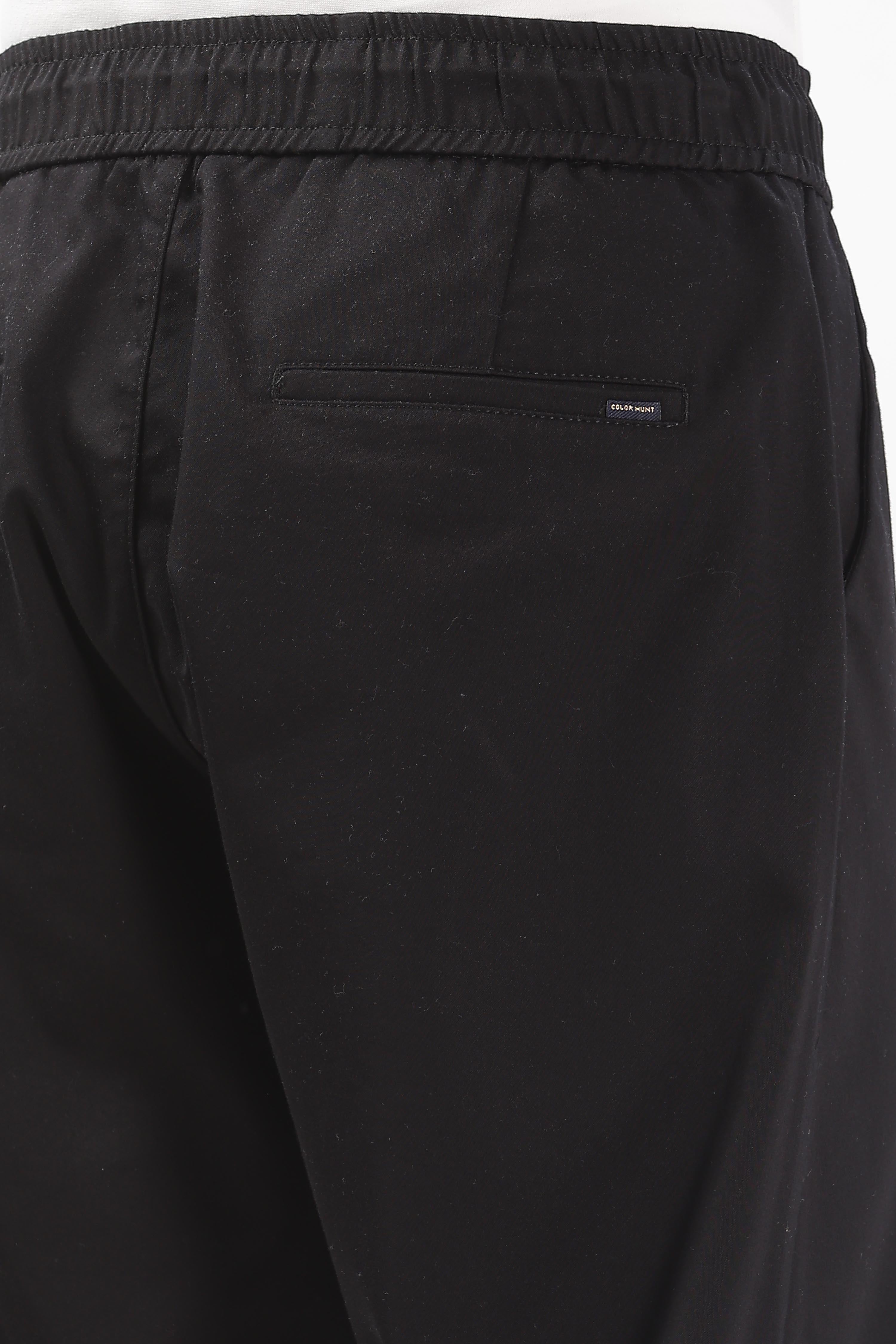 Color Hunt Men's Zet Black Full Length Future Fit Cargo Joggers - Colorhunt