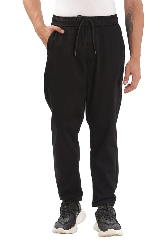 Color Hunt Men's Zet Black Full Length Future Fit Cargo Joggers - Colorhunt