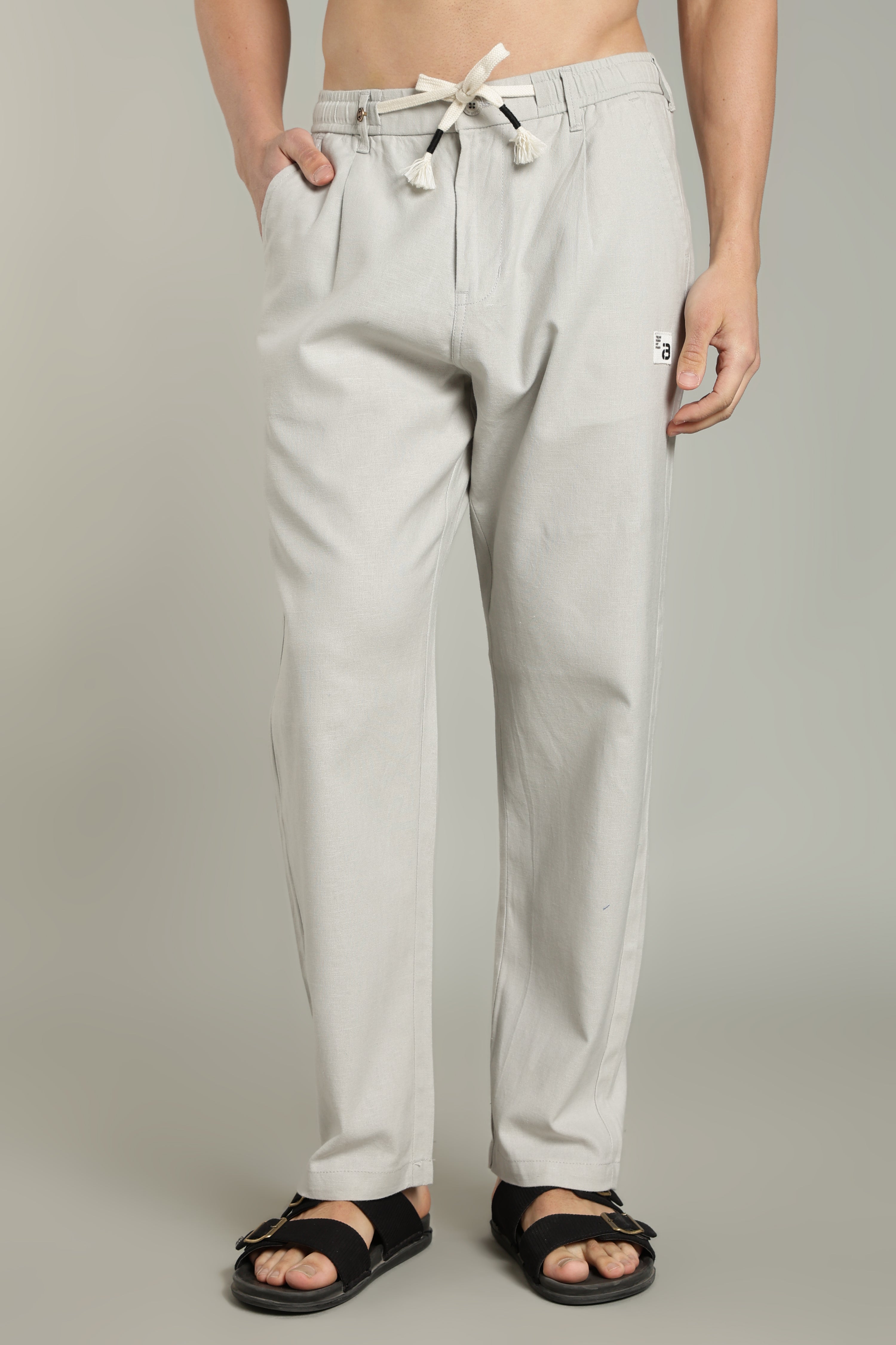 Color Hunt Men's Relaxed Fit Cotton Trousers