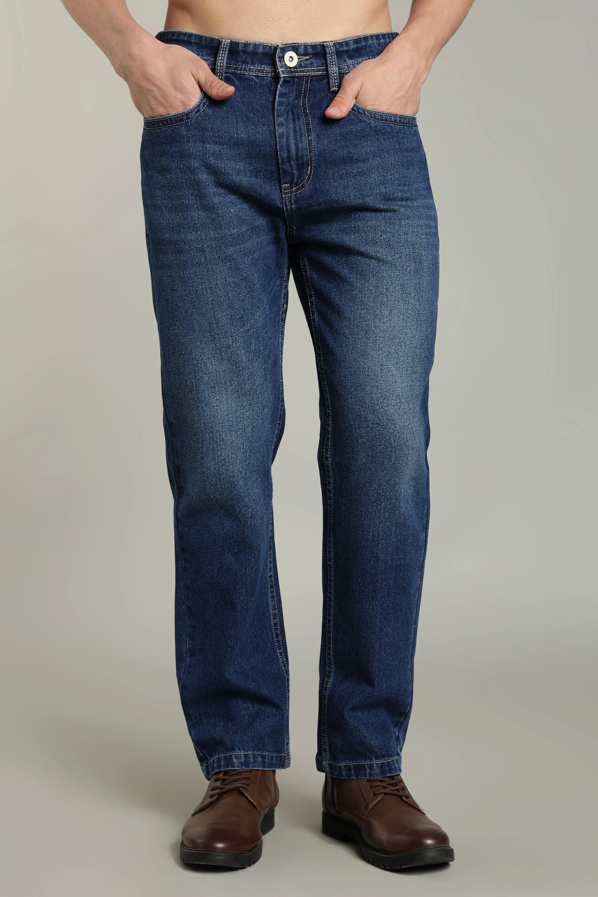 Color Hunt Straight Fit Men Blue Jeans