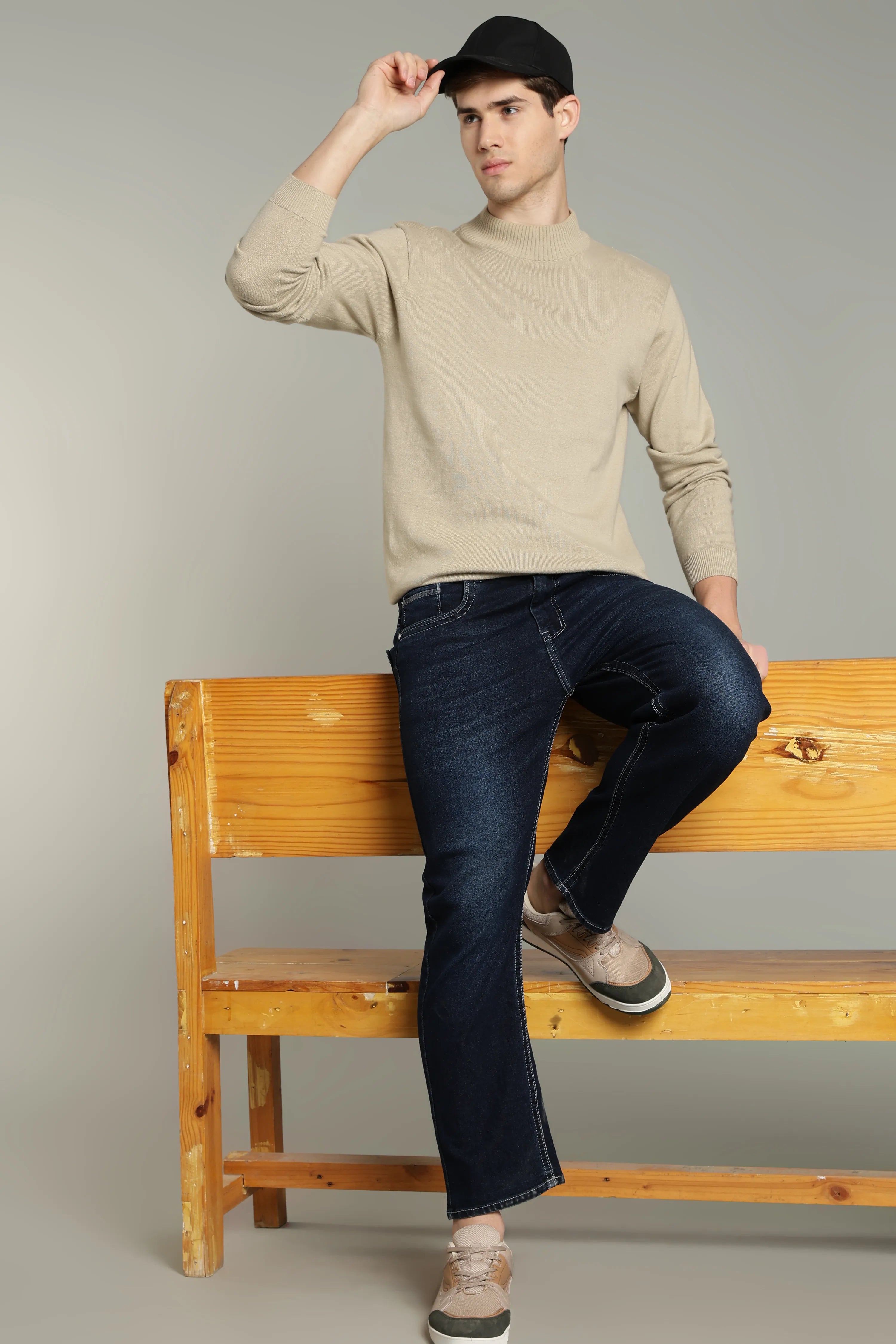 Color Hunt Straight Fit Men Dark Blue Jeans