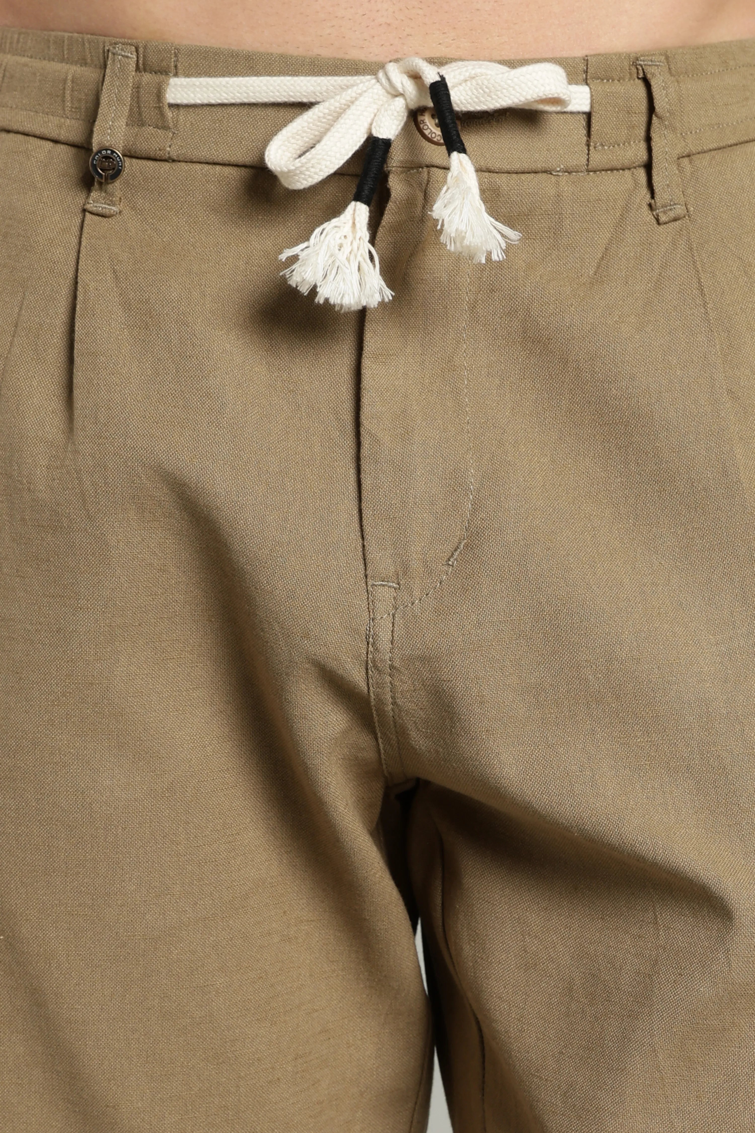 Color Hunt Straight Fit Men Brown Trousers