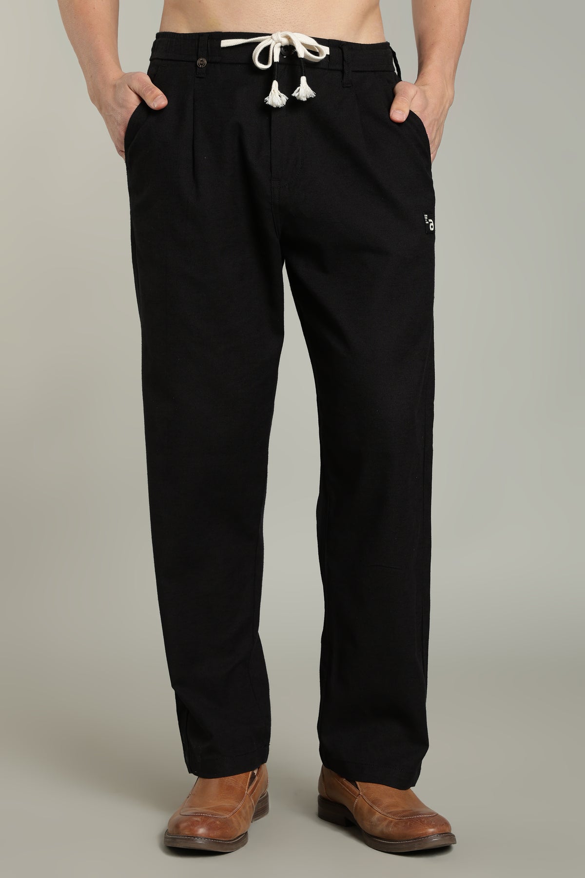Color Hunt Men's Relaxed Fit Cotton Trousers