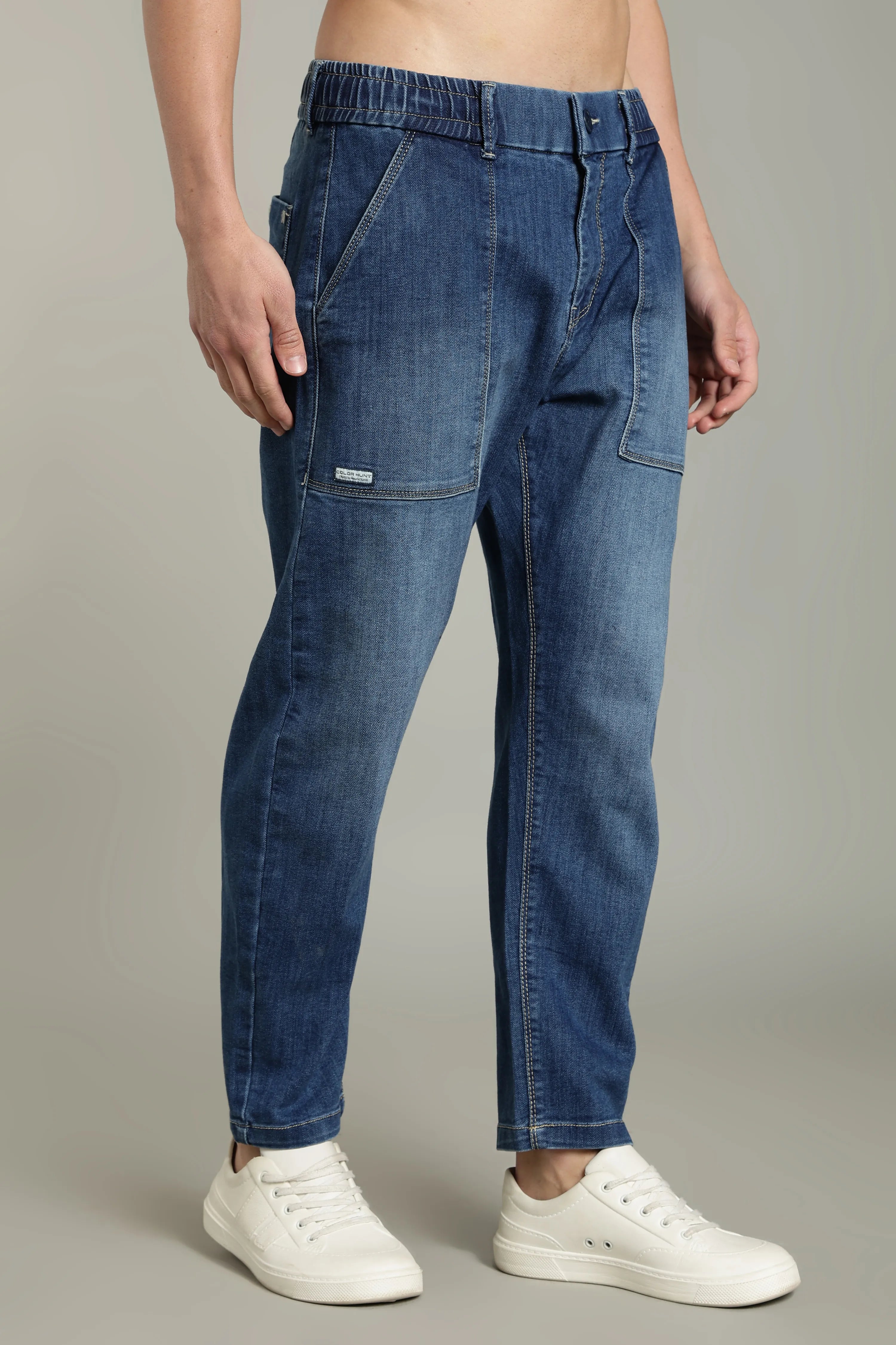 Color Hunt Relaxed Fit Men Blue Jeans