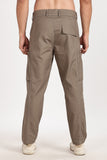 Color Hunt Men's Earth Brown Multi-Pocket Full Length Trouser