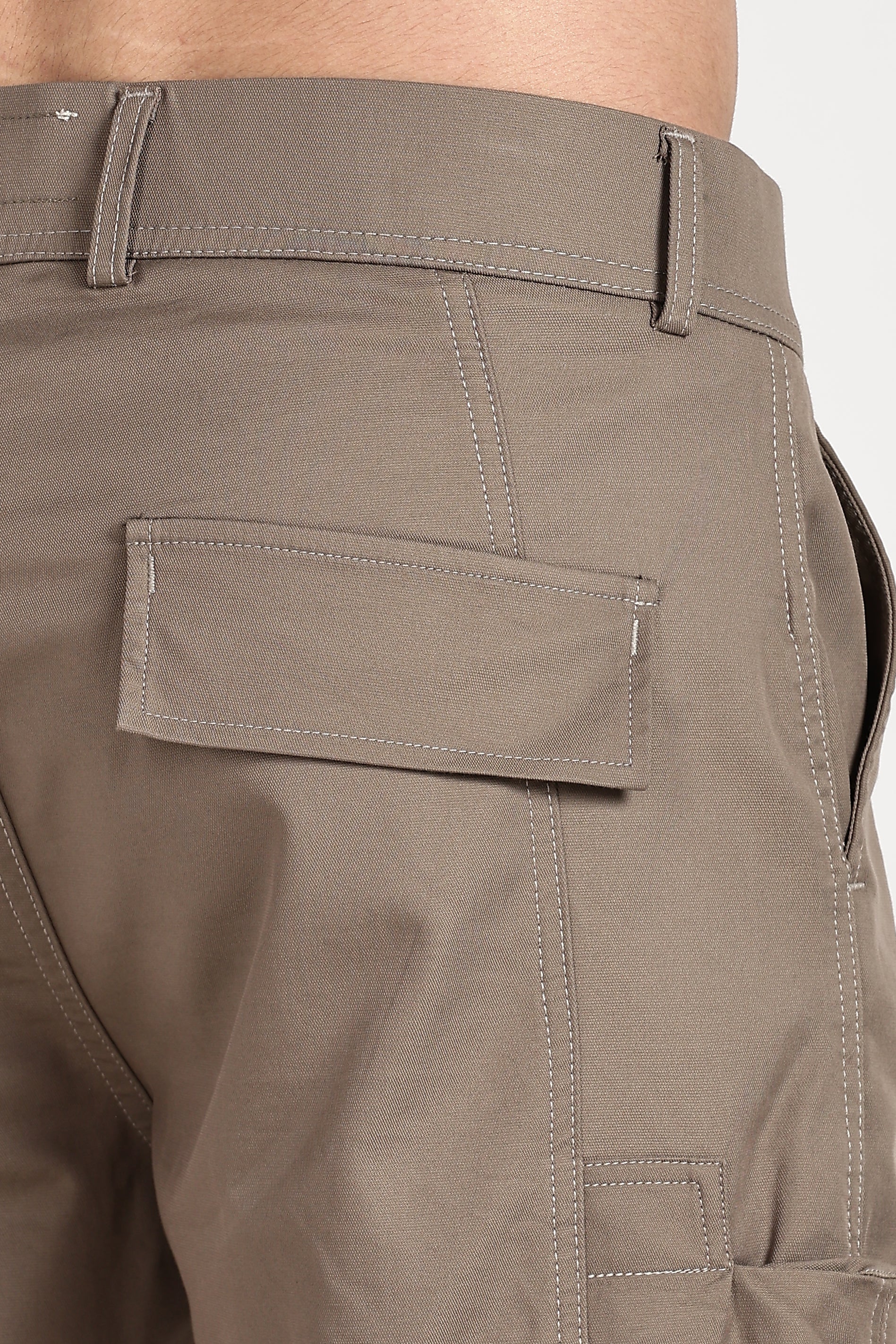 Color Hunt Men's Earth Brown Multi-Pocket Full Length Trouser