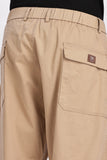Color Hunt Men's Beige Ankle Length Cotton Jogger Trousers