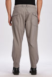 Color Hunt Men's Grey Cotton Jogger Trousers - Regular Fit, Ankle Length