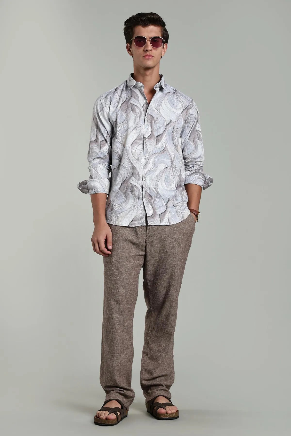 Color Hunt Men Printed Casual Multicolor Shirt