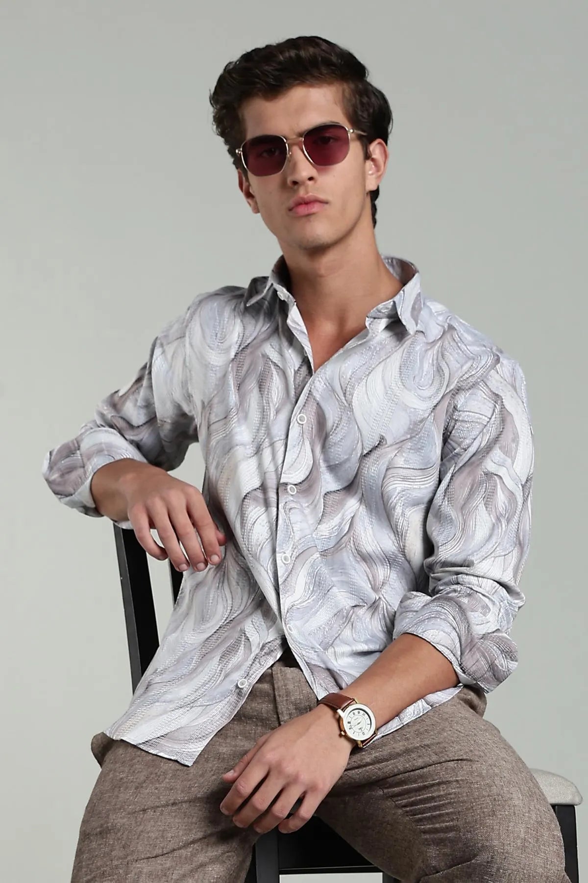 Color Hunt Men Printed Casual Multicolor Shirt