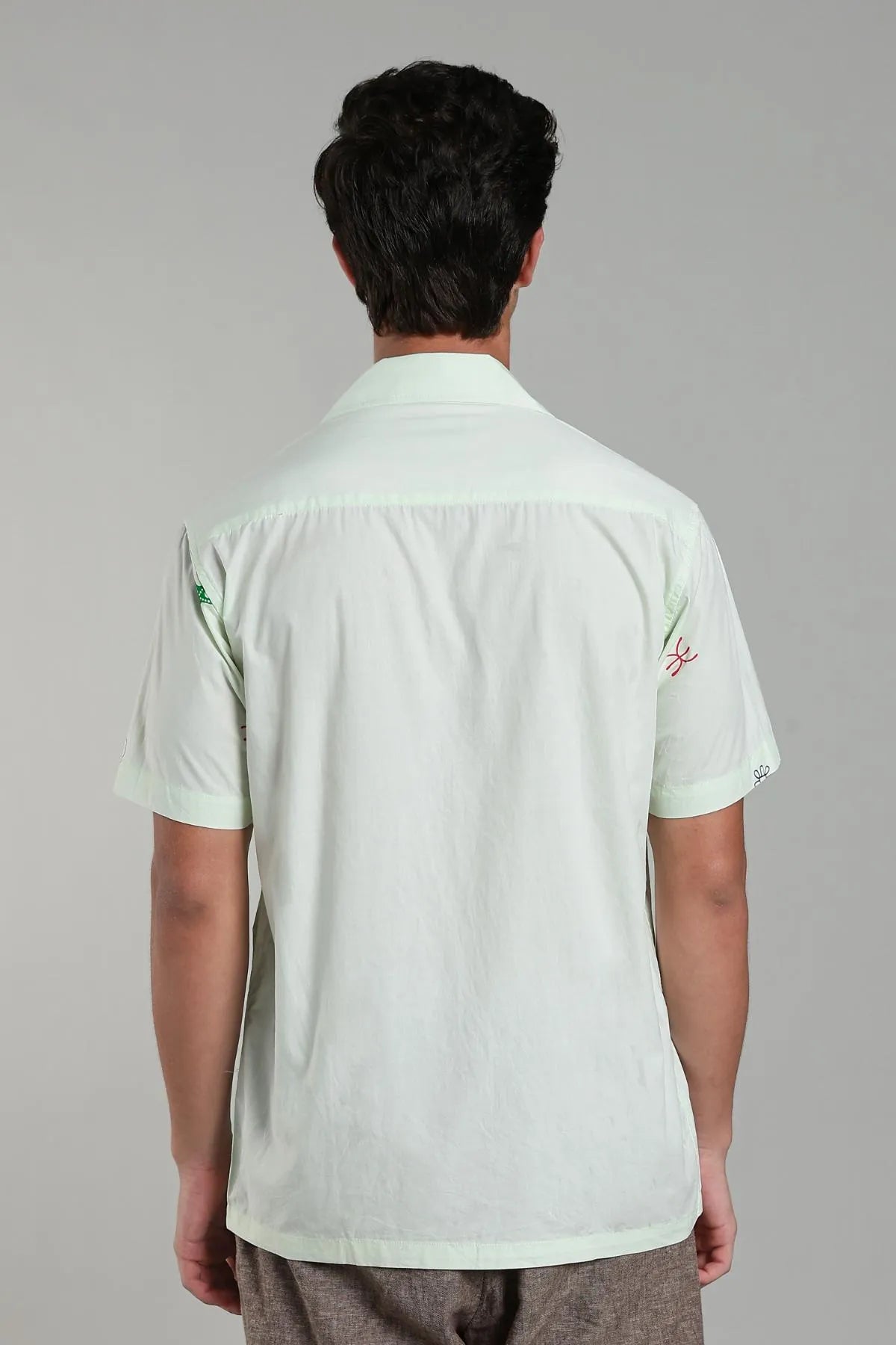 COLOR HUNT Men Printed Casual Green Shirt