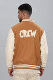 Color Hunt Rust Brown 100% Poly Fleece Solid Retro Inspired Shacket - Regular Fit