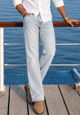 Color Hunt Light Blue Straight Fit Denim Jeans for Men