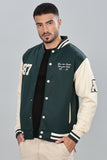 Color Hunt Dark Green 100% Poly Fleece Solid Retro Inspired Shacket - Regular Fit